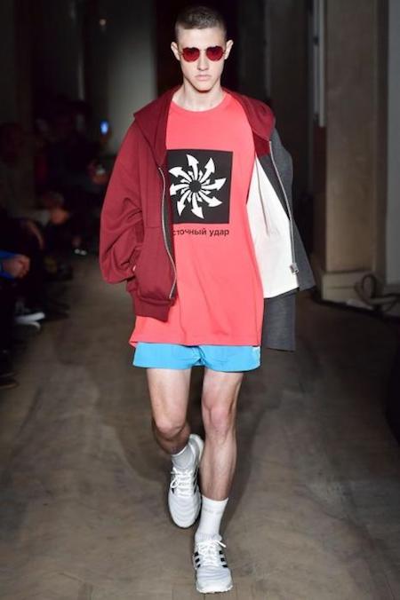 Gosha rubchinskiy outlet half hoodie jacket