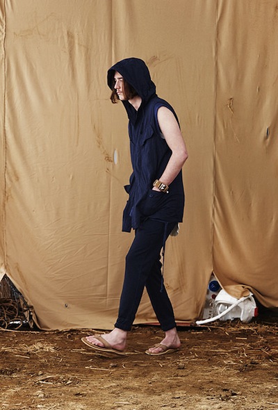 ノンネイティブ DWELLER EASY RIB PANTS テーパードパンツ