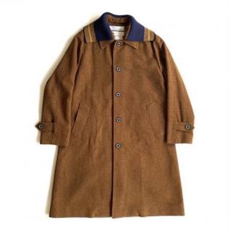 【DAIRIKU】 Rib Collar Tweed Raglan Coat