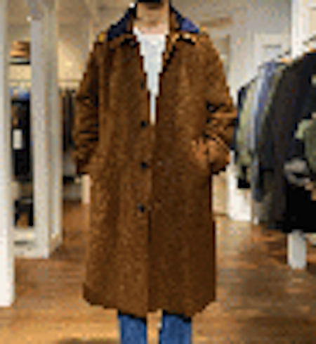 コート【DAIRIKU】 Rib Collar Tweed Raglan Coat