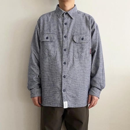 DESCENDANT(ディセンダント) ECHO SATIN JACKET / VANING CHECK LS