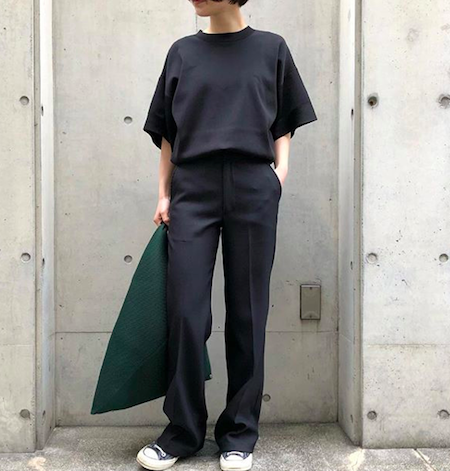 THE SHINZONE CENTER PRESS PANTS P0 ブラック www.krzysztofbialy.com