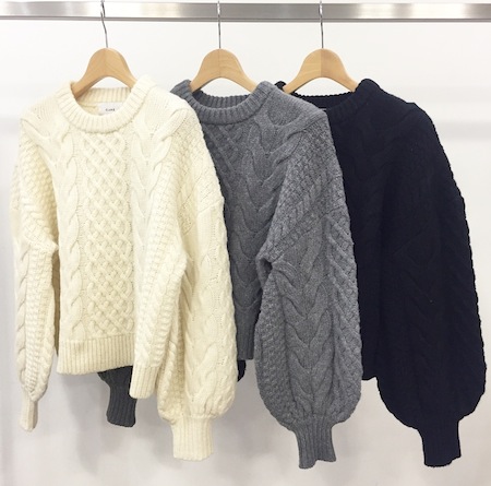 ARTWORK福岡 CLANE（クラネ）CABLE PUFF KNIT TOPS/正規通販-FACTORY