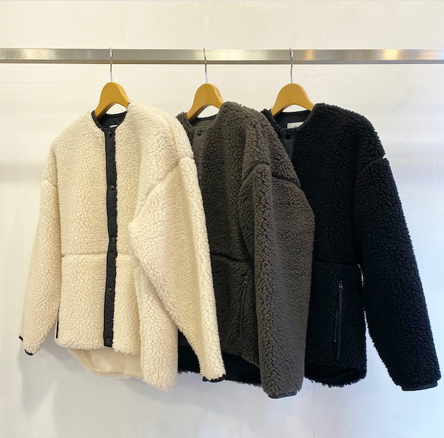 日本直営 HYKE ハイク FAUX SHEARLING JACKETボア ジャケット