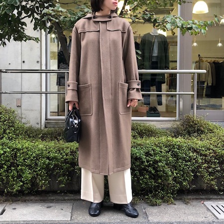 AURALEE WOOL SILK MELTON MAXI COAT オーラリー-