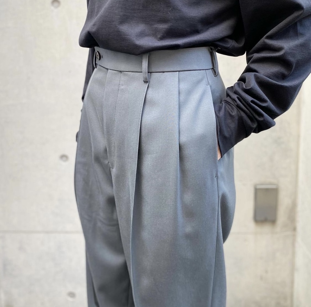 美品】オーラリーLIGHT WOOL MAX GABARDINE SLACKS - www.ecotours-of