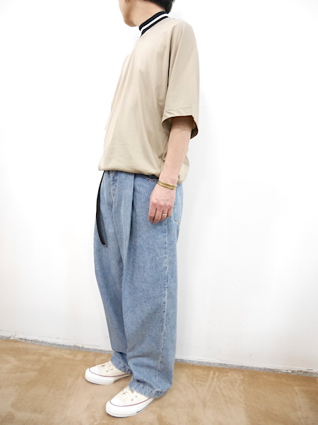 NEON SIGN (ネオン サイン) WIDE DENIM SLACKS ” USED “