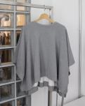 MM6 Maison Margiela ポンチョスウェットプルオーバー (GRAY MERANGE)