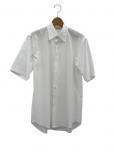 AURALEE WASHED FINX TWILL HALF SLEEVE SHIRT (ホワイト)