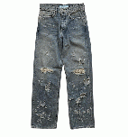 DAIRIKU "Damage" Straight Denim Pants (インディゴ)