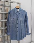 MADISONBLUE  HAMPTON SHIRT CHAMBRAY (OW)(NAVY)