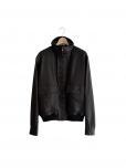 AURALEE TEXUTURED LAMB LEATHER BLOUSON (ブラック)