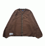 DESCENDANT KNOT FLEEECE CARDIGAN (ブラウン)