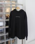 nagonstans embroidery hoodie (BLACK)