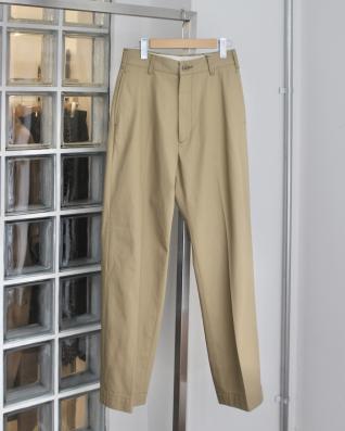 THE SHINZONE WASHED HIGH WAIST CHINO PANTS (BEIGE)