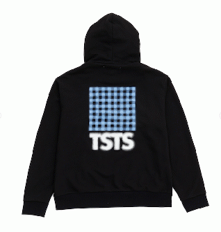 TSTS (ティーエスティーエス)  HALF TONE HOODIE (ブラック)