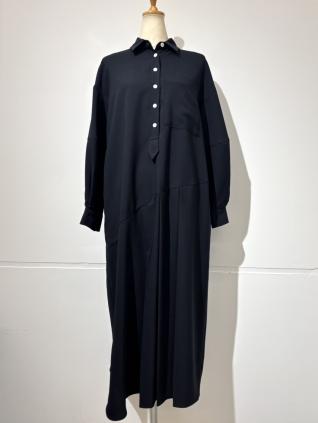 ENFOLD(エンフォルド)SHIRT DRESS(NAVY)