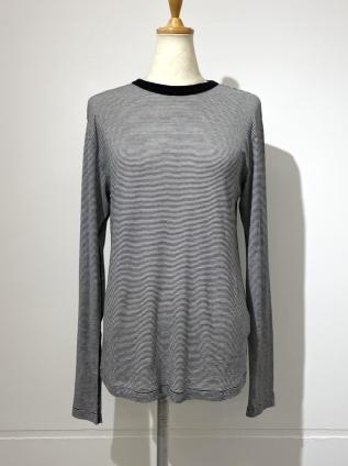 Oblada SHEER LONG SLEEVE TEE (BORDER)