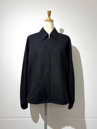 AURALEE WOOL KID MOHAIR HS ZIP BLOUSON (ダークネイビー)