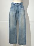 AURALEE SELVEDGE FADED LIGHT DENIM PANTS(L.IND)