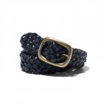 SEQUEL WOVEN BELT (SQ-26SS-GD-01/BLACK)