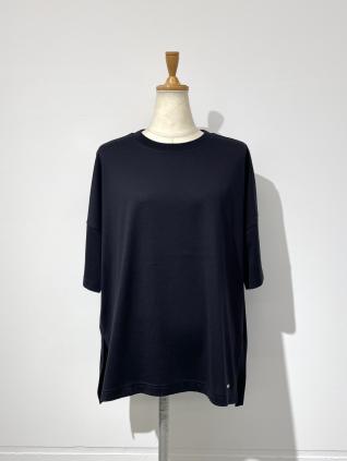 ENFOLD　SLIT BIG T-SHIRT ( D.NAVY )