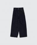 YOKE (ヨーク) 3pleated Wide-leg Denim Trousers(インディゴ)