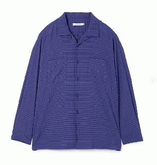 nonnative VOYAGER L/S SHIRT DOBBY CHECK (ネイビー)
