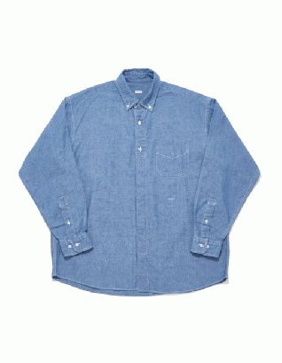SEQUEL CHAMBRAY SLEEVE SHIRT(SQ-26SS-SH-01/ブルー)