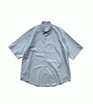 AURALEE FINX TWILL BIG HALF SLEEVED SHIRT (ライトブルー)