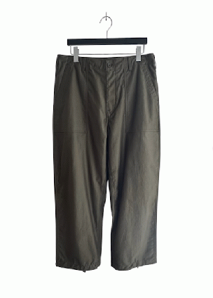 COMME des GARCONS HOMME 綿サテンパンツ (カーキ)