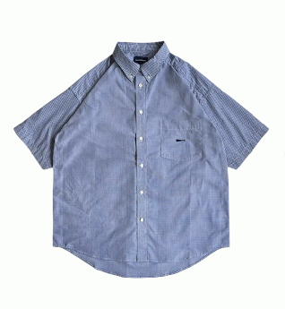 DESCENDANT KENNEDY'S PLAID SS SHIRT (ブルー)