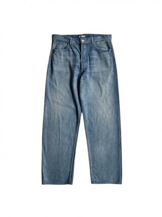 AURALEE SELVEDGE FADED DENIM WIDE PANTS (L.IND)
