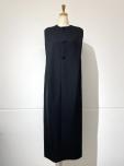 AURALEE STRUCTUREDWOOL DOUBLE CLOTH SLEEVELESSDRSS