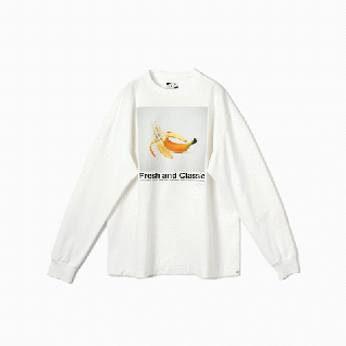 CHUCK TAYLOR CLOTHING プリント L/S TEE (ホワイト)