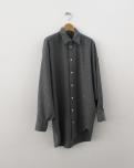 BLAMINK ウールカシミヤレギュラーカラーシャツ ( GRAY )