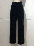 LENO KEY CORDUROY HIGH WAIST PANTS (BLACK)