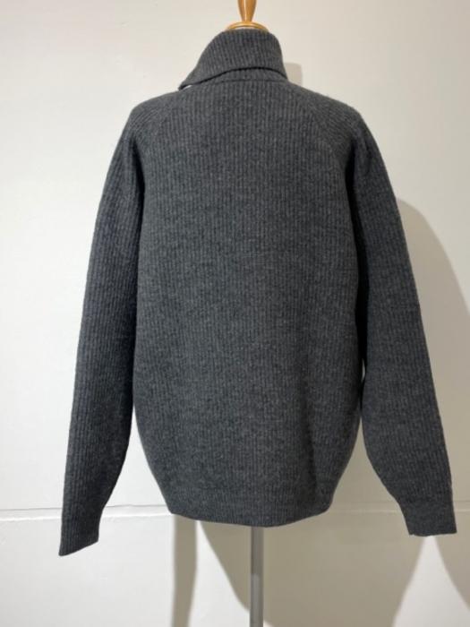 AURALEE MILLED FRENCH MERINO RIBKNIT ZIPP/O (blk)/正規通販-FACTORY