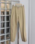 THE SHINZONE WASHED HIGH WAIST CHINO PANTS (BEIGE)