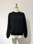 AURALEE LIGHT WOOL SWEAT P/O (BLACK)