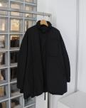 nagonstans tuck-hem blouson (BLACK)