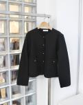 THE SHINZONE WOOL KNIT JACKET (BLACK)