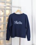 MADISONBLUE  HELLOSWEAT L/S URAKEDYED (NAVY)