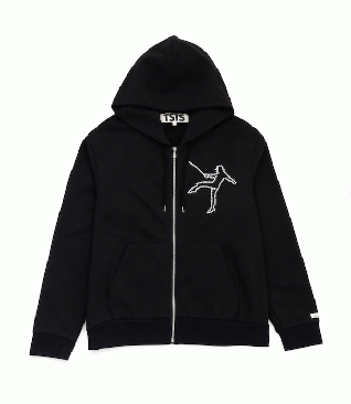 TSTS (ティーエスティーエス) BEAUTY ZIP-UP HOODIE (ブラック)