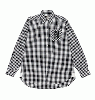 TSTS (ティーエスティーエス) TSTS GINGHAM SHIRT (ブラックギンガム)