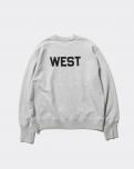 Unlikely (アンライクリー) Simple Sweat Crew "WEST" (グレー)