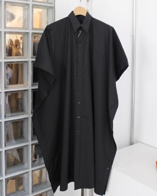 MM6 Maison Margiela ミディドレスシャツ (BLACK)