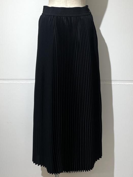 HYKE TAFFETA PLEATED SKIRT (BLACK)/正規通販-FACTORY(ファクトリー