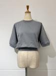 AURALEE ELASTIC HIGH GAUGE SWEAT H/S P/O(ASH GRAY)