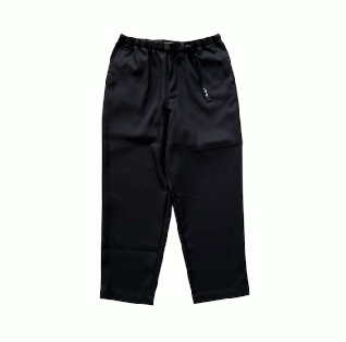 DESCENDANT (ディセンダント) CLASP WEBBING TROUSERS (ブラック)